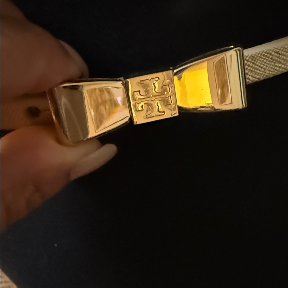 Tory Burch Metallic Bow Belt - Picture 2 of 3